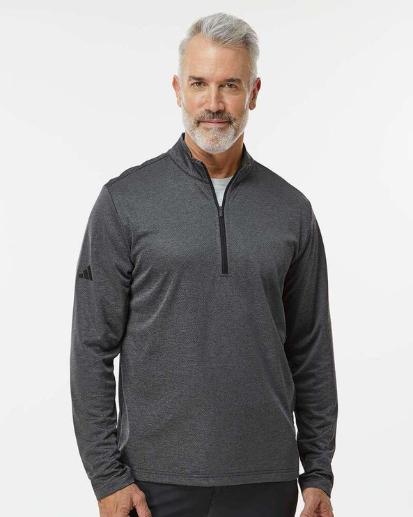 Adidas A593 - Space Dyed Quarter-Zip Pullover