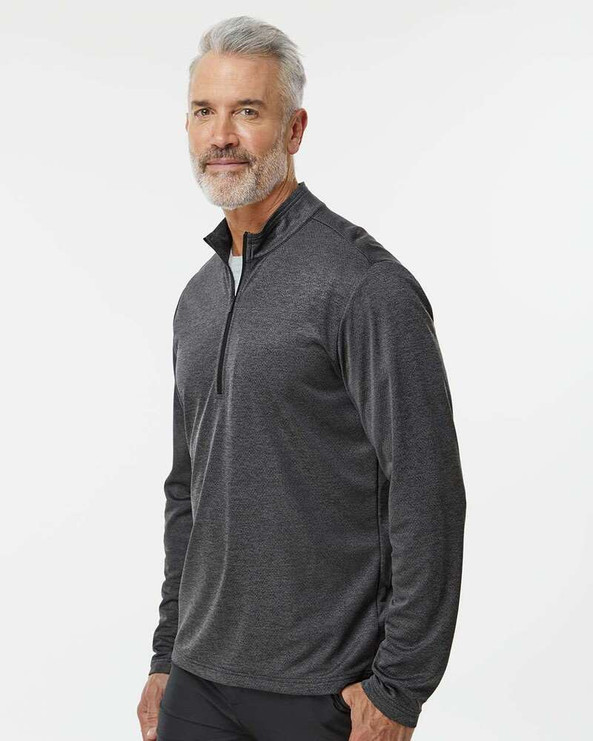 Adidas A593 - Space Dyed Quarter-Zip Pullover