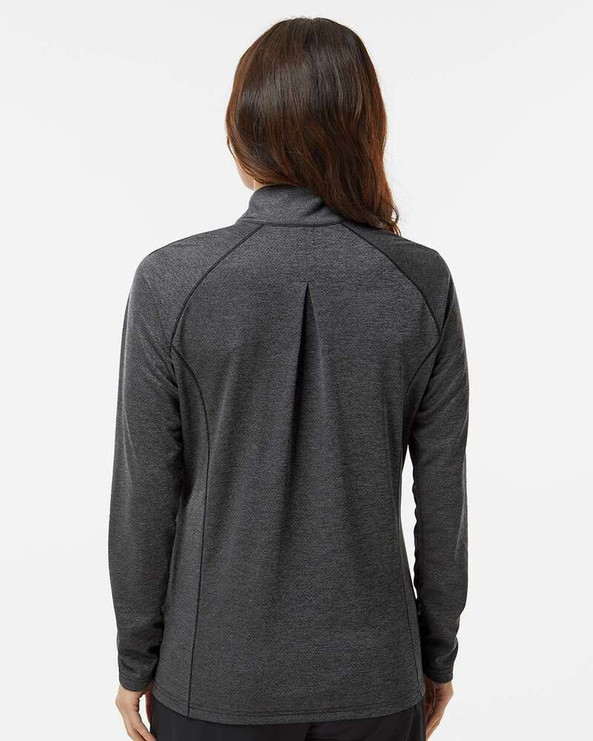 Adidas A594 - Women's Space Dyed Quarter-Zip Pullover