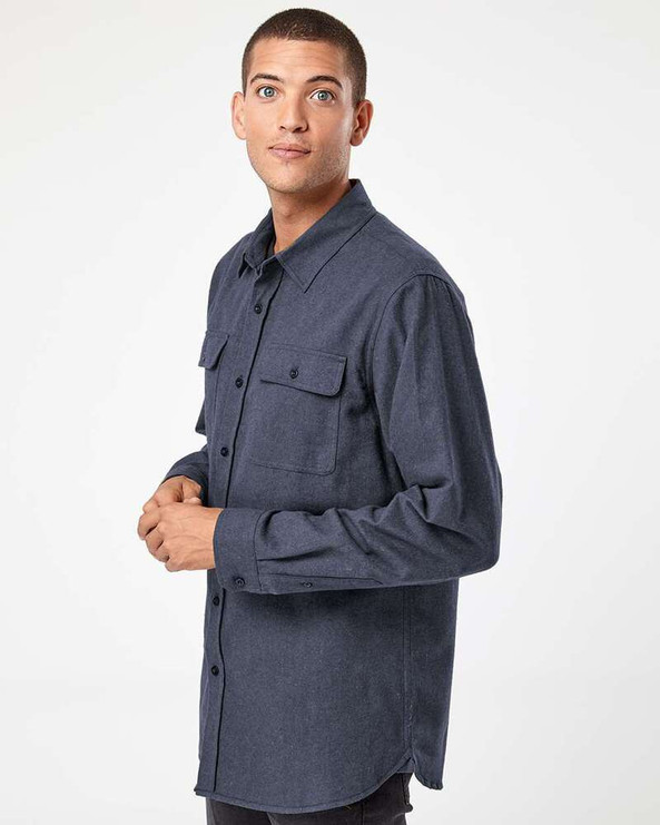 Burnside 8200 - Chemise en flanelle à manches longues