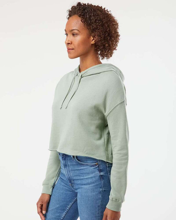 Independent Trading Co. AFX64CRP - Women's Lightweight Crop Hooded Pullover