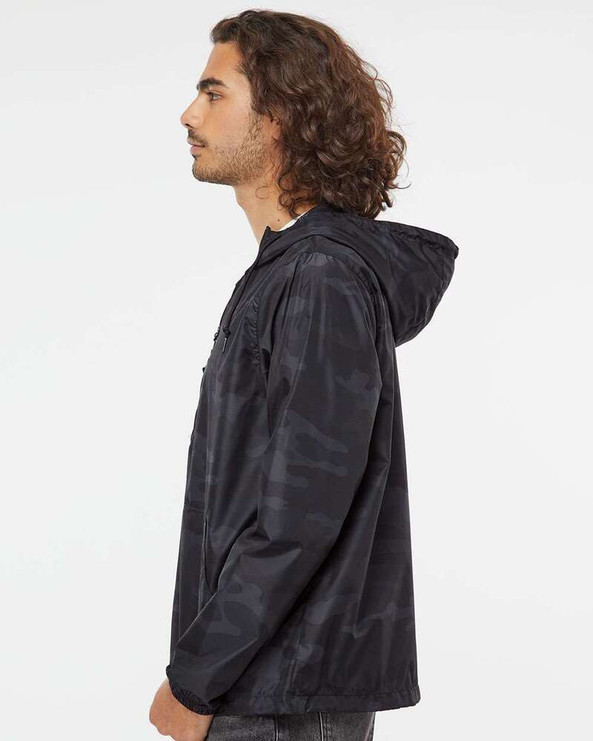 Independent Trading Co. EXP54LWP - Veste coupe-vent légère avec fermeture à glissière et quart de tour