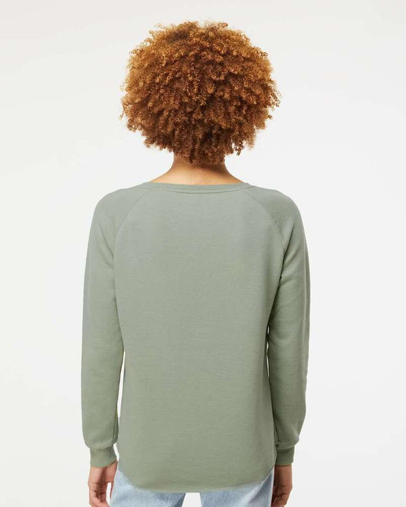 Independent Trading Co. PRM2000 - Women's California Wave Wash Crewneck Sweatshirt