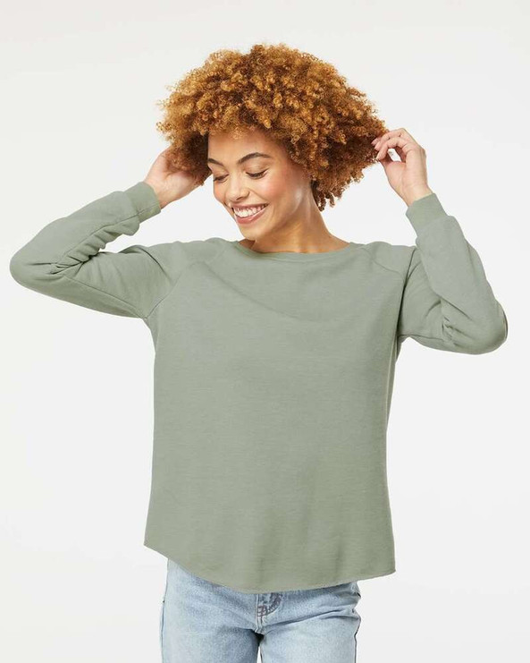 Independent Trading Co. PRM2000 - Women's California Wave Wash Crewneck Sweatshirt