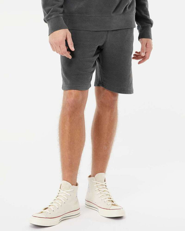 Independent Trading Co. PRM50STPD - Short en molleton teinté dans la masse