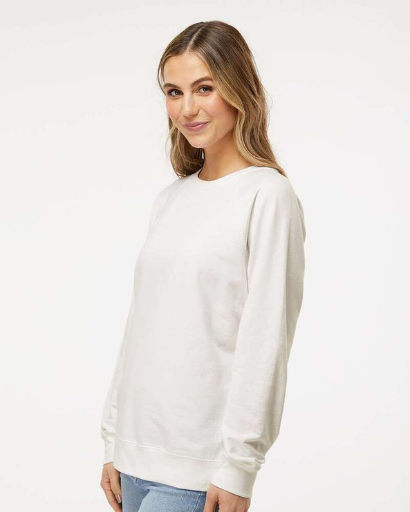 Independent Trading Co. SS1000C - Icône Sweatshirt Ras-du-cou Léger Loopback Terry