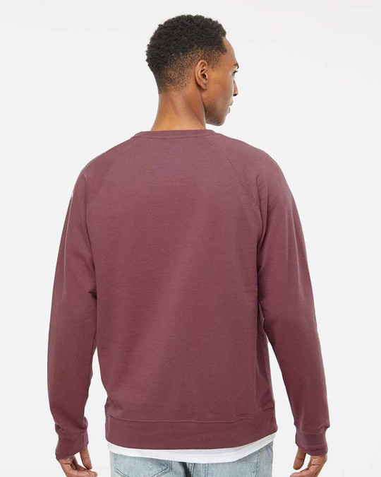 Independent Trading Co. SS1000C - Icône Sweatshirt Ras-du-cou Léger Loopback Terry