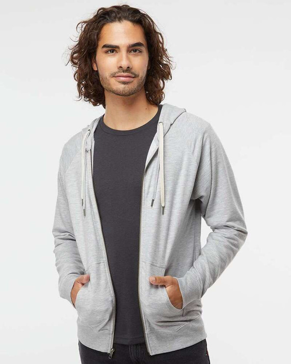 Independent Trading Co. SS1000Z - Icon Lightweight Loopback Terry Full-Zip Hooded Sweatshirt