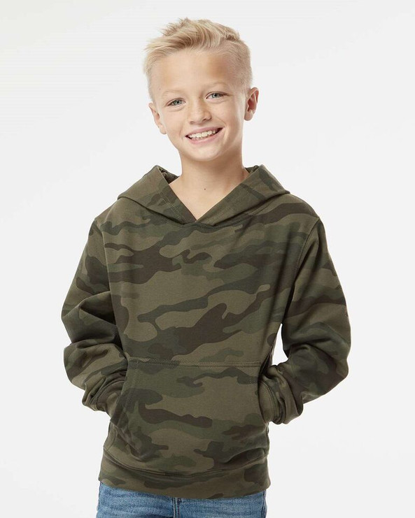 Independent Trading Co. SS4001Y - Youth Midweight Hooded Pullover Sweatshirt