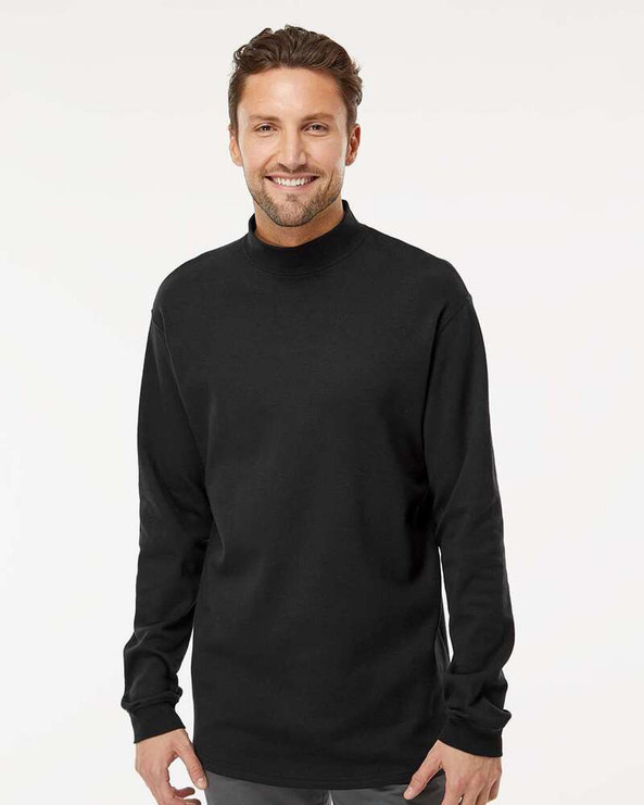 King Fashion KF4600 - Jersey Interlock Mockneck Long Sleeve T-Shirt