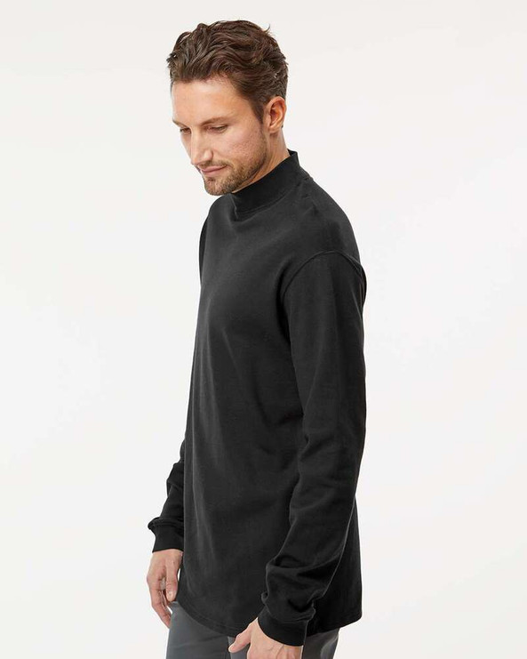 King Fashion KF4600 - Jersey Interlock Mockneck Long Sleeve T-Shirt