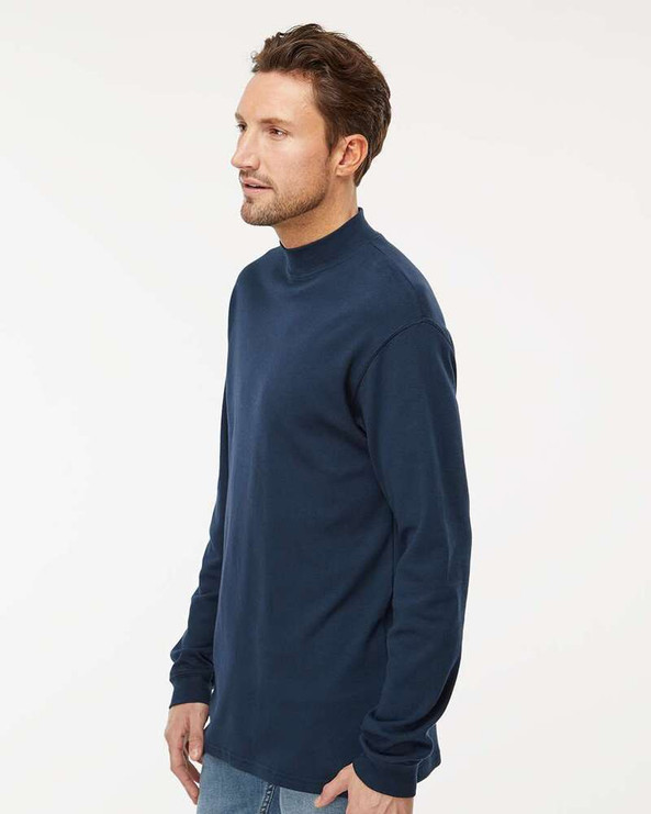 King Fashion KF4600 - Jersey Interlock Mockneck Long Sleeve T-Shirt
