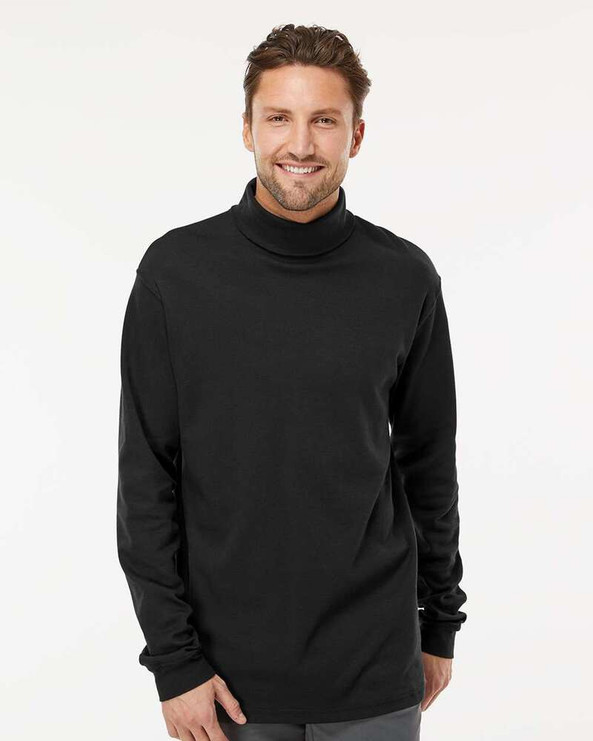 King Fashion KF4900 - Interlock Turtleneck Long Sleeve T-Shirt