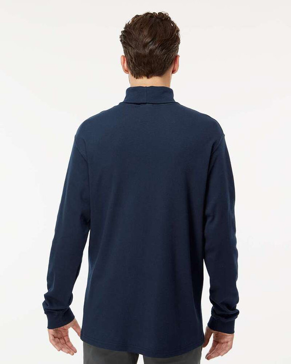 King Fashion KF4900 - T-shirt à manches longues à col roulé en interlock