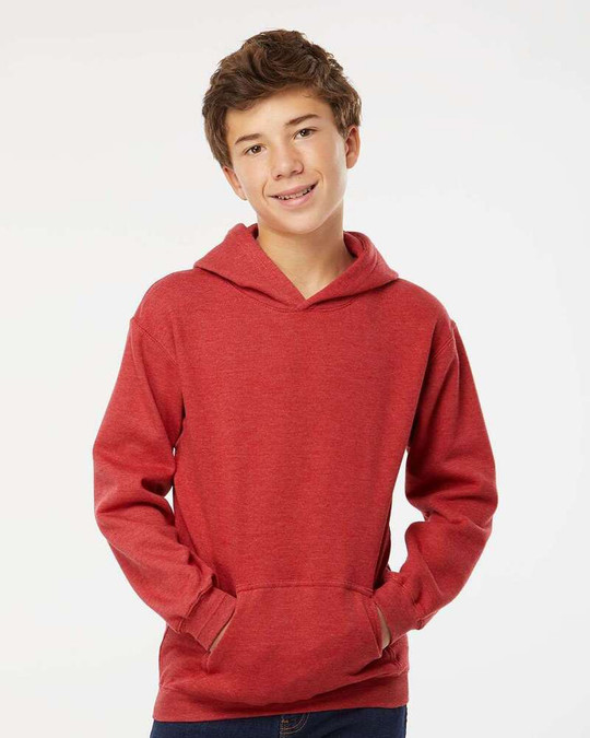 M&O 3322 - Sweat à capuche molletonné pour les jeunes