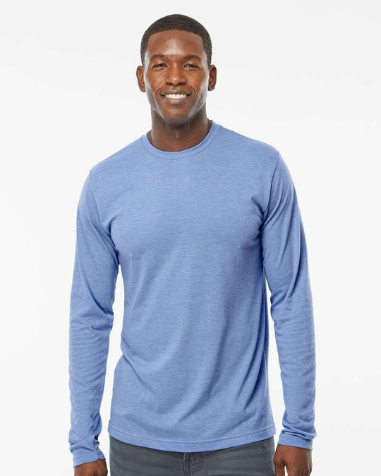M&O 3520 - T-Shirt à manches longues en Poly-Blend