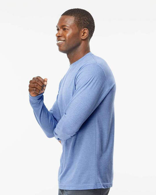 M&O 3520 - T-Shirt à manches longues en Poly-Blend
