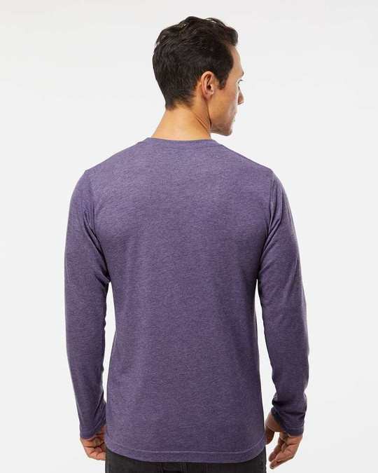 M&O 3520 - T-Shirt à manches longues en Poly-Blend