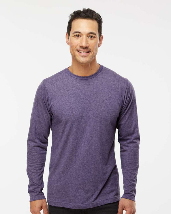 M&O 3520 - T-Shirt à manches longues en Poly-Blend