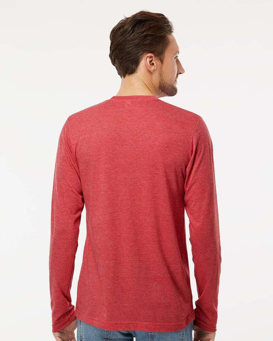 M&O 3520 - T-Shirt à manches longues en Poly-Blend