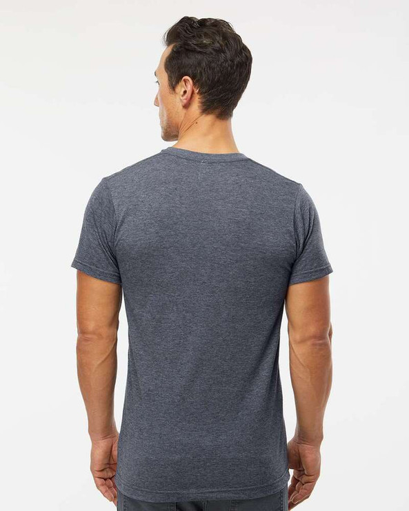 M&O 3543 - T-shirt à col en V en mélange de luxe