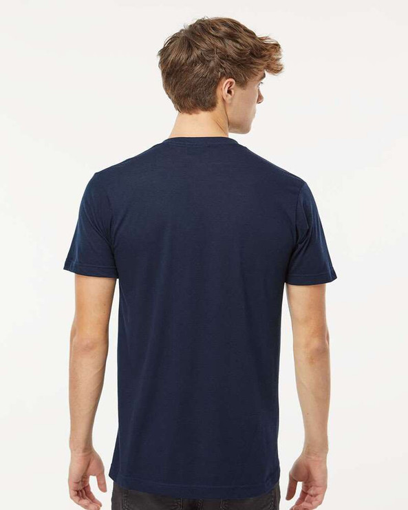 M&O 3543 - T-shirt à col en V en mélange de luxe