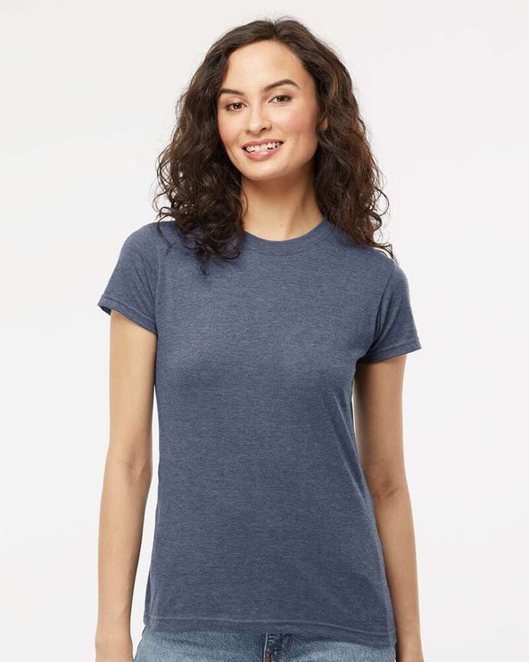 M&O 4513 - T-shirt en jersey fin pour femmes