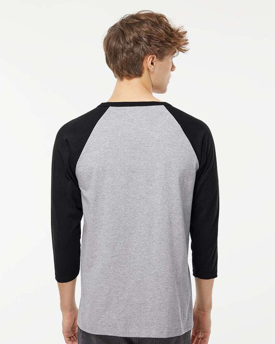 M & O Knits 5540 ADULT BASEBALL T-SHIRT