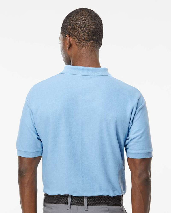 M & O Knits 7002 S/S COMBED RING SPUN PIQUÉ POLO