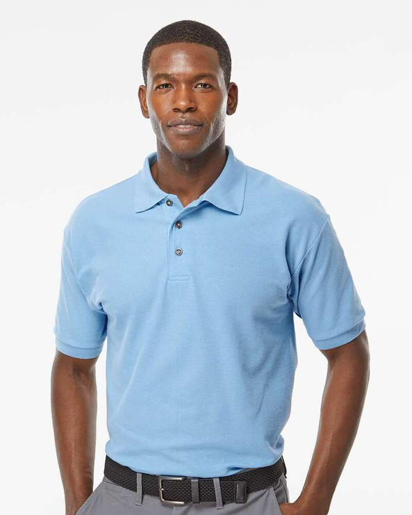 M & O Knits 7002 S/S COMBED RING SPUN PIQUÉ POLO