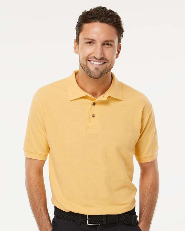 M & O Knits 7002 S/S COMBED RING SPUN PIQUÉ POLO