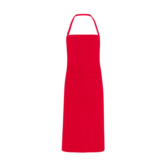 EgotierPro DE9129 - DUCASSE Tablier long avec double poche frontale et bretelles assorties