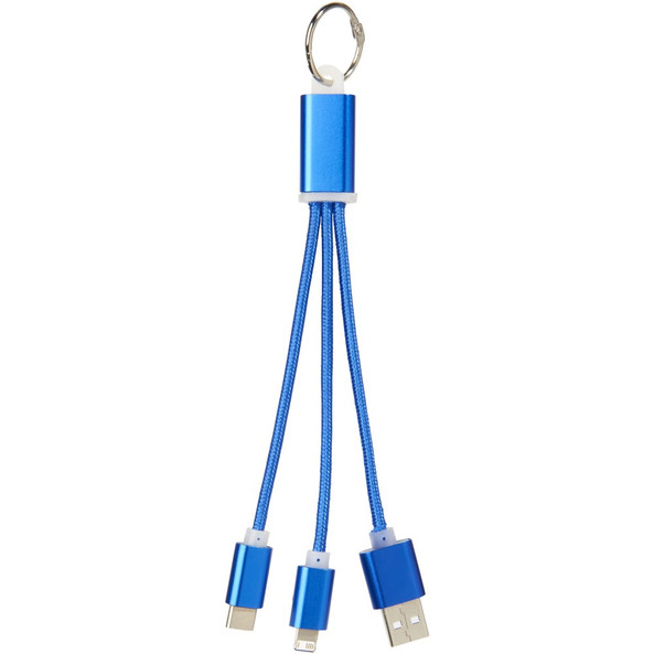 PF Concept 134961 - Metal 3-in-1 charging cable with keychain
