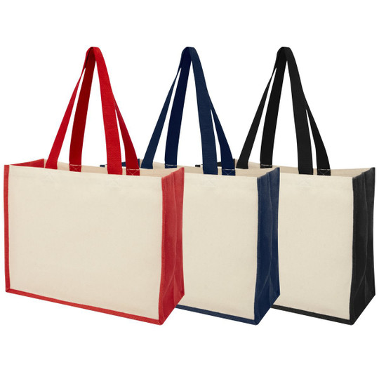 PF Concept 210701 - Varai 320 g/m² canvas and jute shopping tote bag 23L