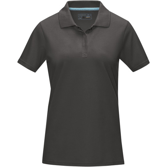 Elevate NXT 37509 - Graphite-poolopaita, GOTS-sertifioitu luomupuuvilla, lyhythihainen, naisten