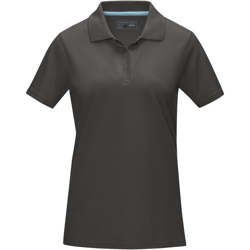Elevate NXT 37509 - Graphite short sleeve women’s GOTS organic polo
