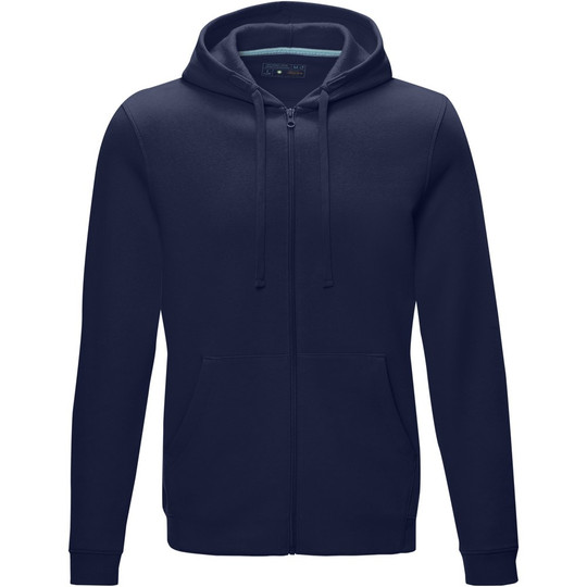 Elevate NXT 37510 - Ruby heren GOTS biologische gerecyclede hoodie met volledige rits