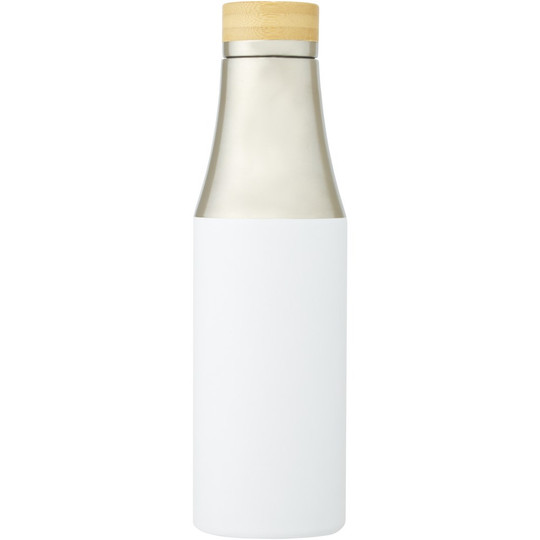 PF Concept 100667 - Bouteille Hulan de 540 ml en acier inoxydable avec cuivre et isolation par le vide avec couvercle en bambou