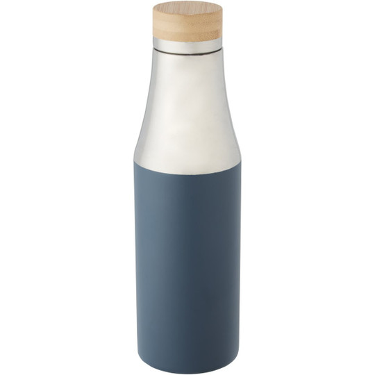 PF Concept 100667 - Hulan koperen vacuüm geïsoleerde roestvrijstalen fles van 540 ml met bamboe deksel