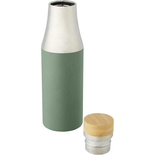 PF Concept 100667 - Hulan 540 ml copper vacuum insulated stainless steel bottle with bamboo lid