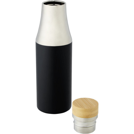 PF Concept 100667 - Hulan 540 ml copper vacuum insulated stainless steel bottle with bamboo lid