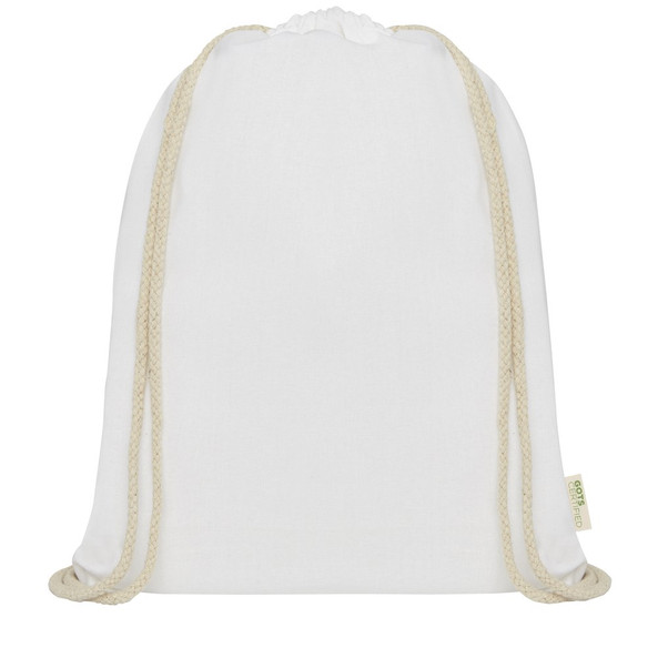 PF Concept 120612 - Mochila com cordões de algodão orgânico GOTS de 140 g/m² "Orissa" 5L