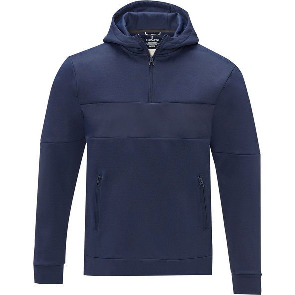 Elevate Life 39472 - Sayan men's half zip anorak hooded sweater