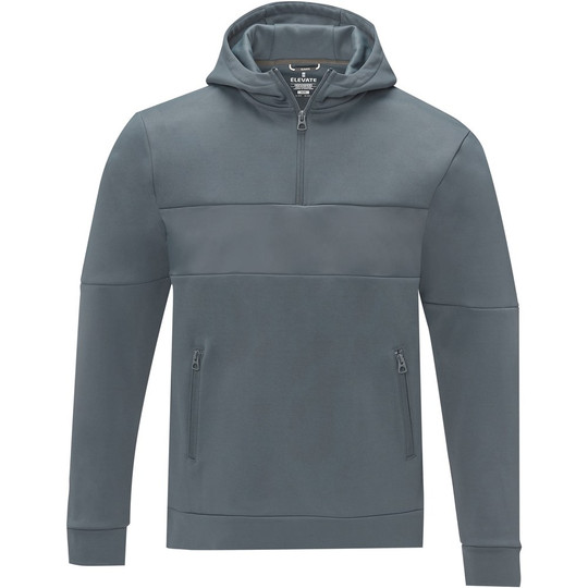 Elevate Life 39472 - Sayan men's half zip anorak hooded sweater