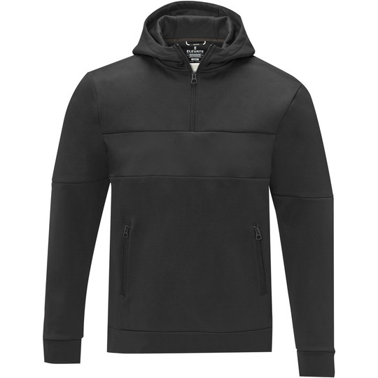 Elevate Life 39472 - Sayan Kapuzenpullover mit halbem Reißverschluss für Herren