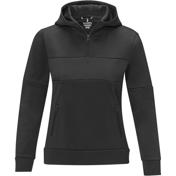 Elevate Life 39473 - Sayan Kapuzenpullover mit halbem Reißverschluss für Damen