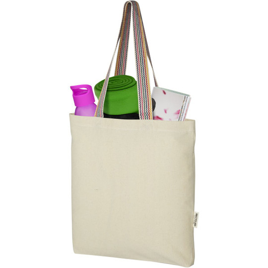 PF Concept 120642 - Rainbow 180 g/m² recycled cotton tote bag 5L