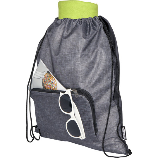 PF Concept 120646 - Ash recycled foldable drawstring bag 7L