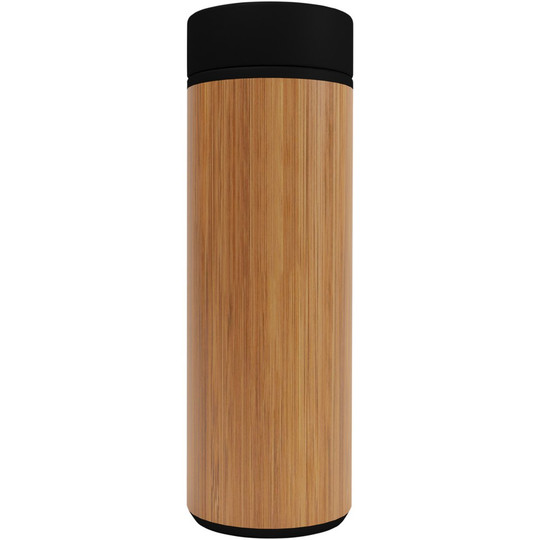 SCX.design 2PX056 - D11 500 ml Smart Flasche aus Bambus mit Leuchtlogo