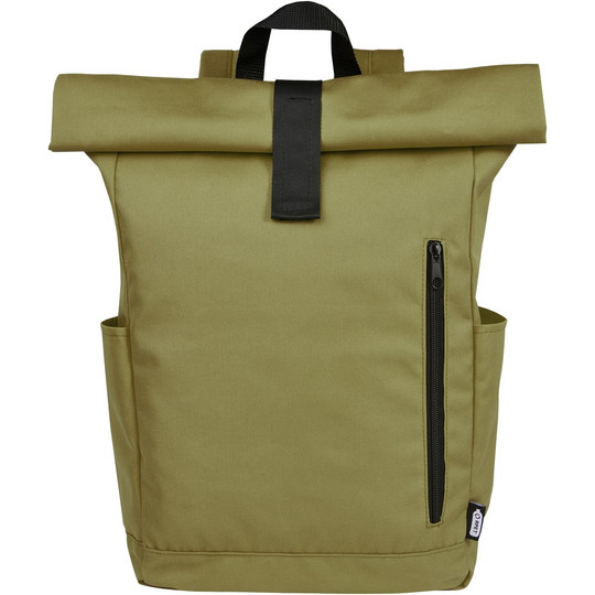 PF Concept 120659 - Sac à dos Byron de 18 L en RPET GRS 15,6" avec dessus enroulable